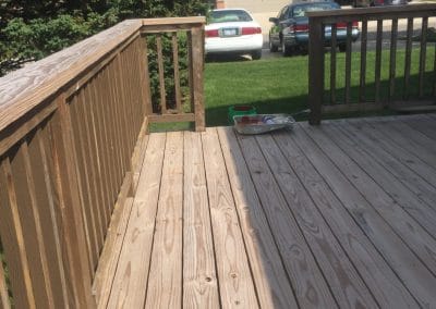 deck before applying stain